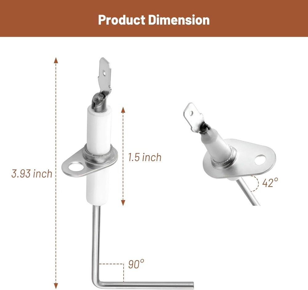 Flame Sensor Fit for Rheem Furnace - Igniter Sensing Rod 3 pack
