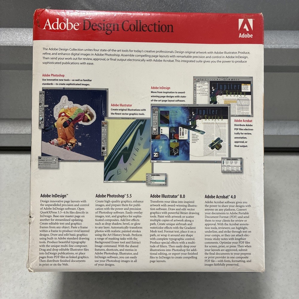 Adobe Design Collection Mac NOS 1999 *NEW/ Sealed