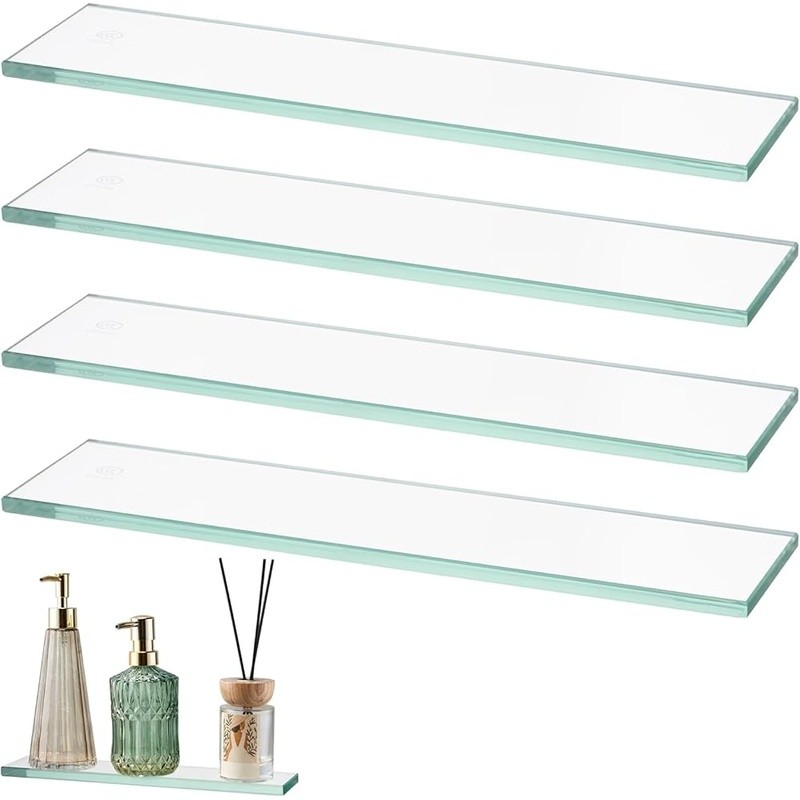 Medicine Cabinet Replacement Shelves Wall Mount Floating Storage Organizer Set