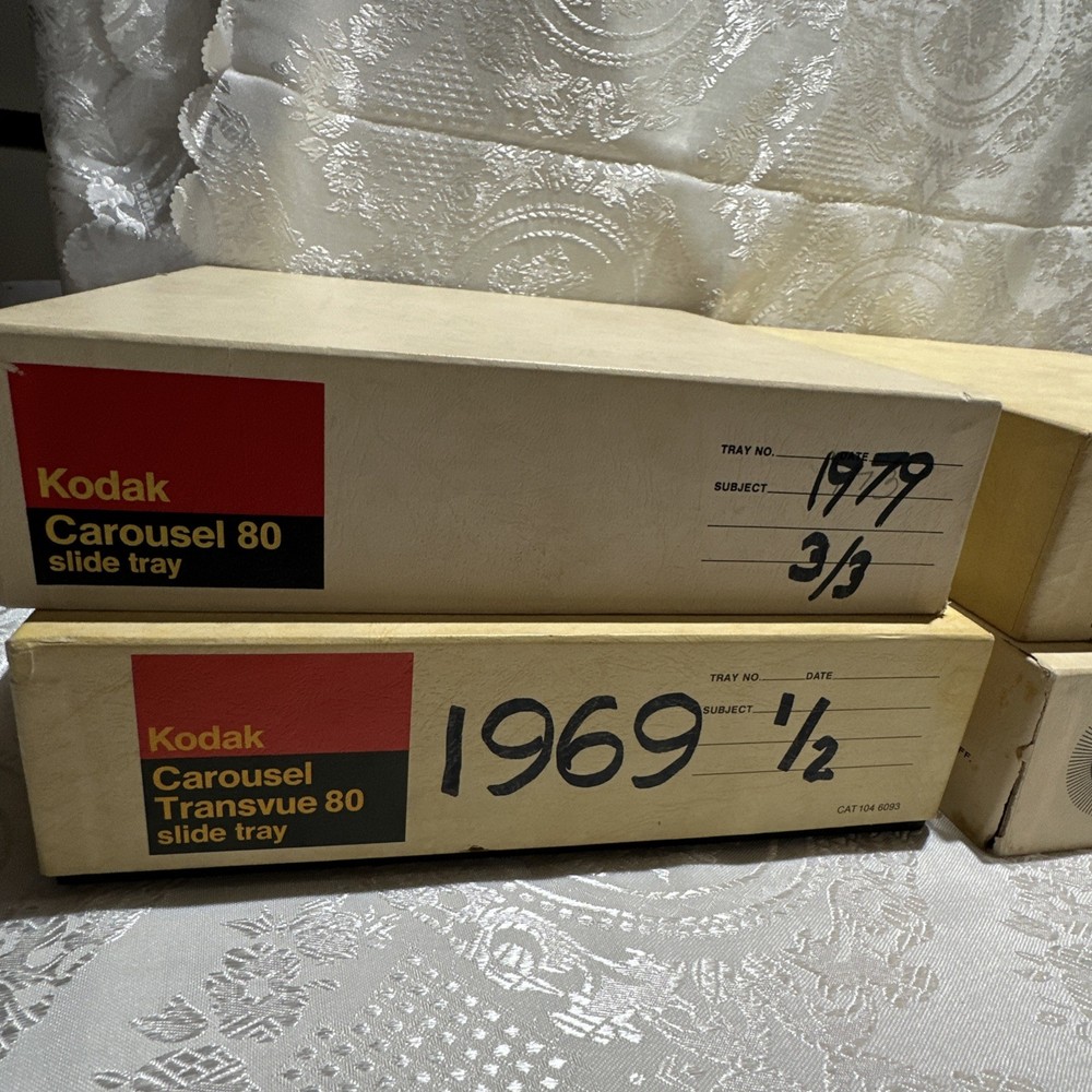 Kodak Carousel 80 Slide Projector Tray Original 4 Boxes