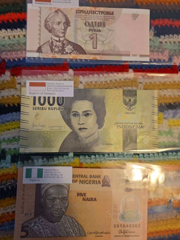 World Banknotes Currency Lot – 25 Countries – UNC / Circulated