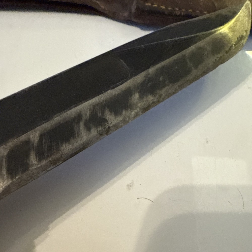 WWII CAMILLUS USMC MARKED FIXED BLADE FIGHTING KNIFE W/ Sheath