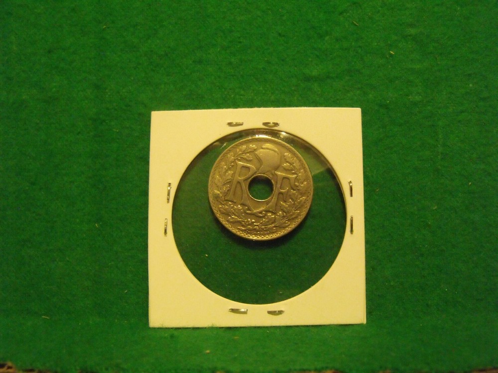 FRENCH coin 1925 -25 Centimes -98 year old