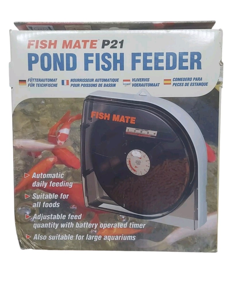 NIB FISH MATE P21 POND FISH FEEDER AUTOMATIC