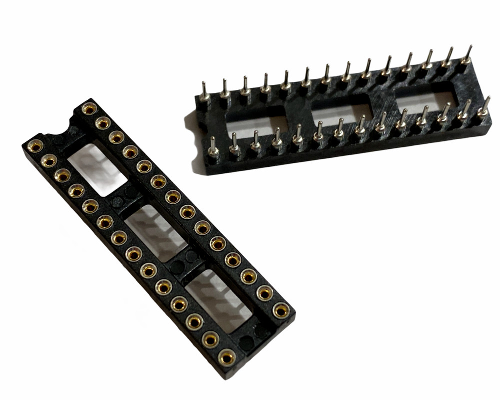 1 PCS MCKENZIE 28 pin IC Socket round hole HIGH QUALITY