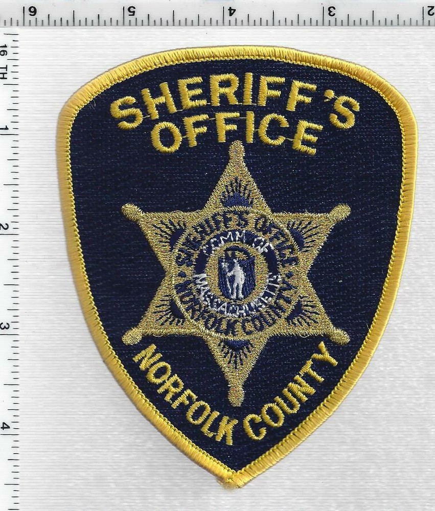 Norfolk County Sheriff (Massachusetts) 3rd Issue Uniform Take-Off Shoulder Patch