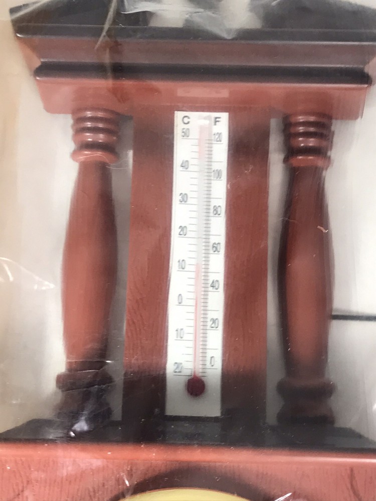Wall Clock Thermometer Hygrometer Germany NOB