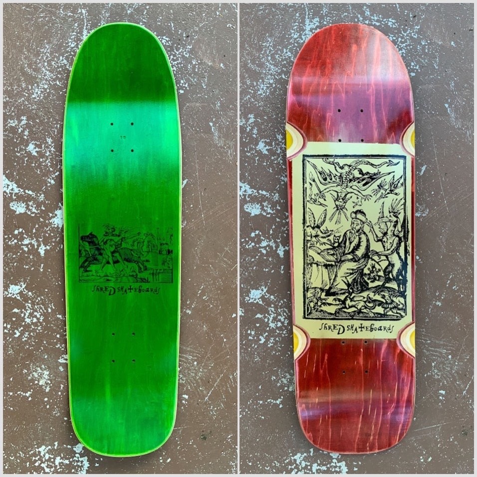 9.25”  Shred Skateboards deck