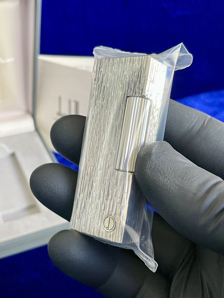 Rare Lighter Rollagas Dunhill Silver Bark NOS Sealed Condition Full Set Box