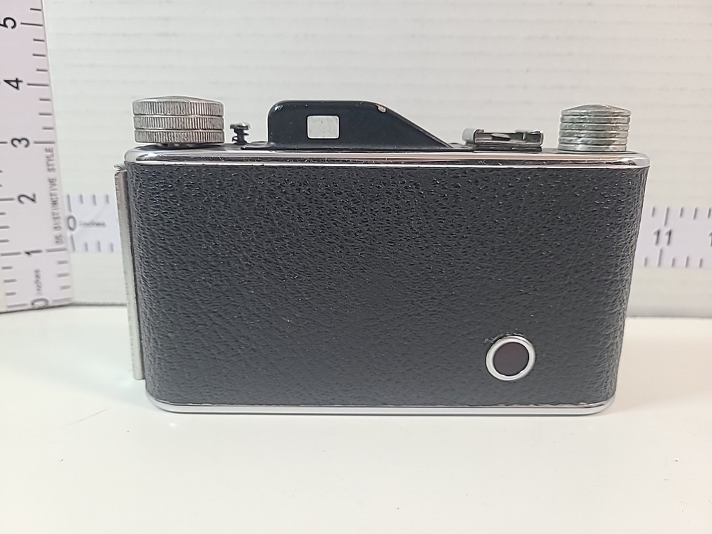 Vintage Foldex 20 Camera With Brown Leather Case