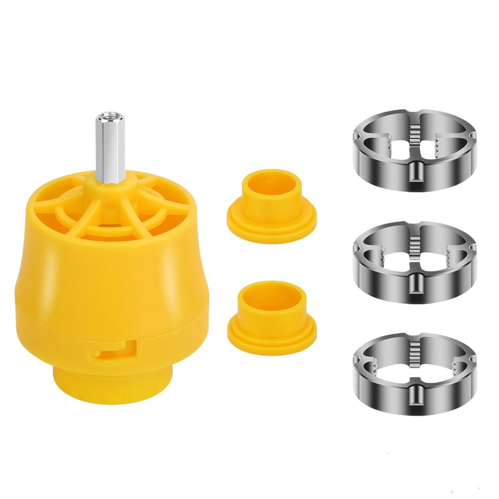 PVC Thread Maker Tool Pipe Threader with 3 Dies for Electric Drill NPT Standard