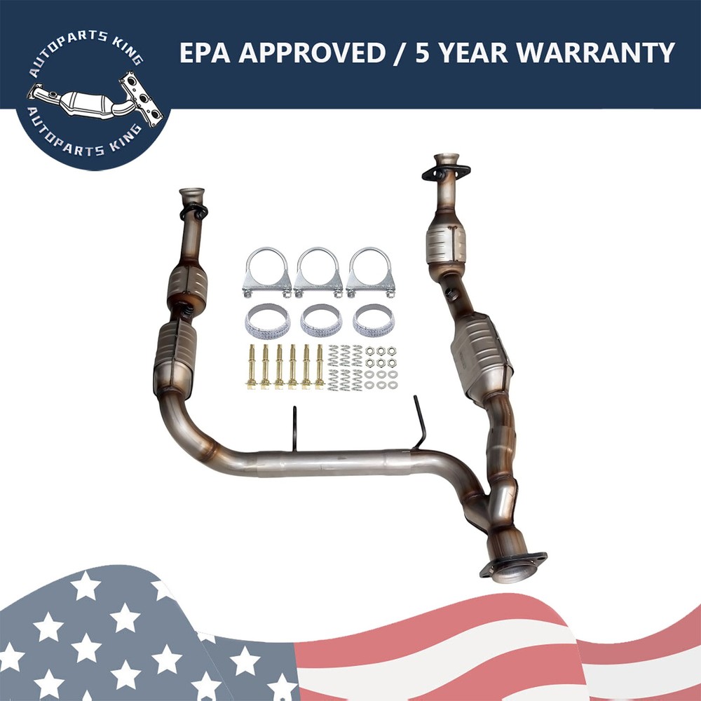 Front Left & Right Catalytic Converter Set For 2003-2004 Ford Expedition 5.4L