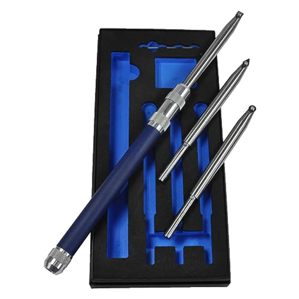 RIKON 4-Piece Turning Tool Set with Carbide Insert Cutters