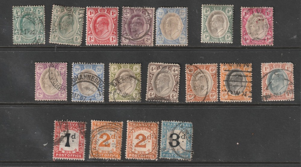 Transvaal King Edward VII Mint & Used Selection & Postage Due