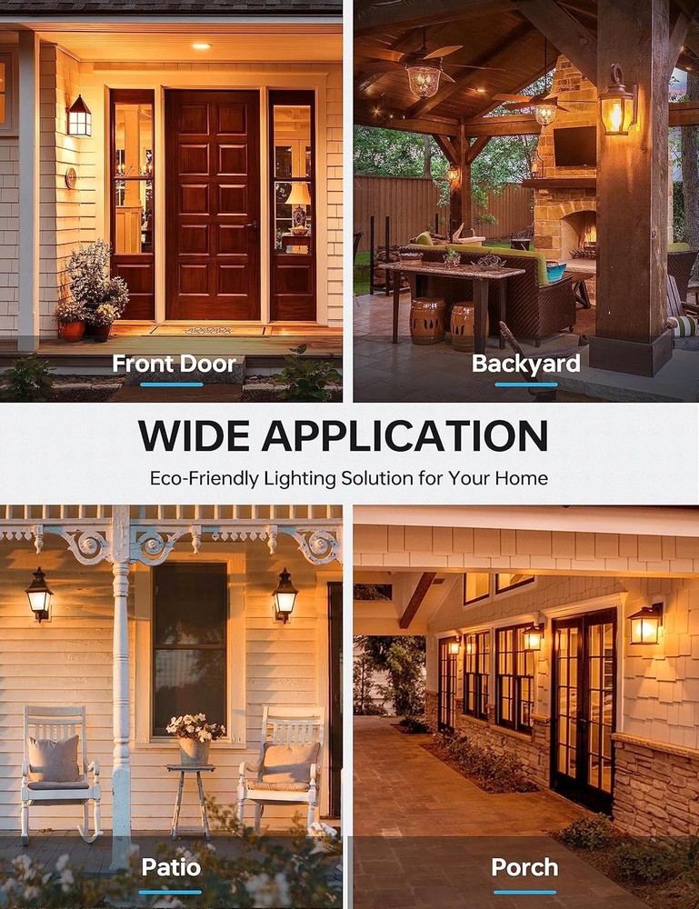 Yellow Bug LED Light Bulb 4 Pack 23W 150-200W Equivalent Amber Bug Light for ...