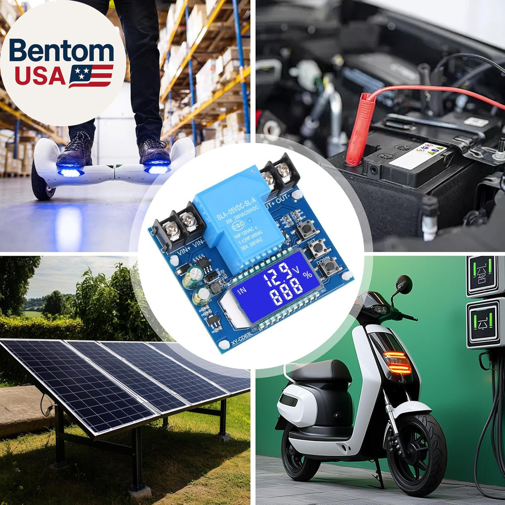 Low Voltage Cutoff Controller DC 6-60V 30A Low Voltage Disconnect Protection Mo