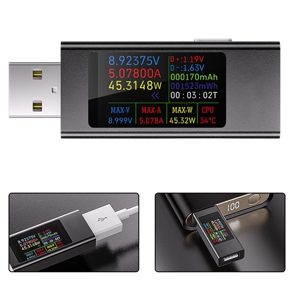 KWSMX23 USB Tester for Fast Charging Protocol and Performance Analysis