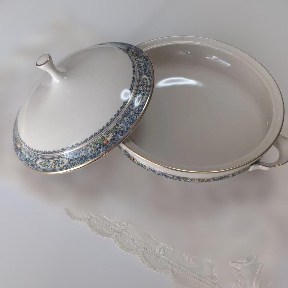 Lenox Autumn Dish With Lid, Handle Bone China Tableware 9.0"/23cm