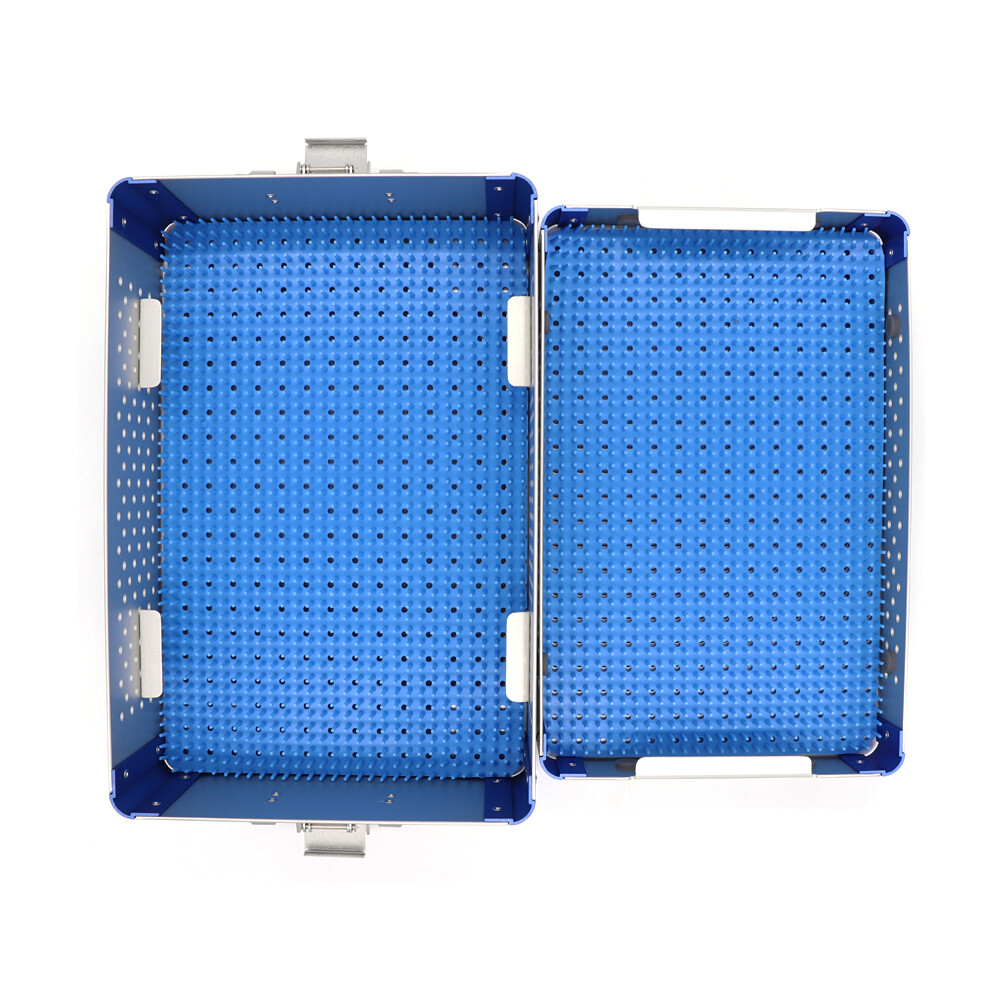 Two layer Sterilization tray case box surgical instrument Sterilize tray，us
