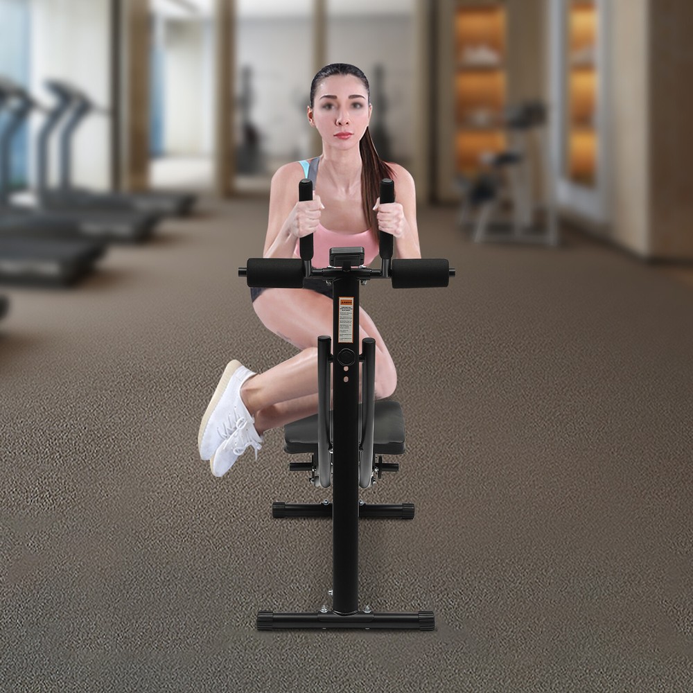 Ab Workout Crunch Machine Coaster Abdominal Ab Trainer Sit Up Bench LED Display
