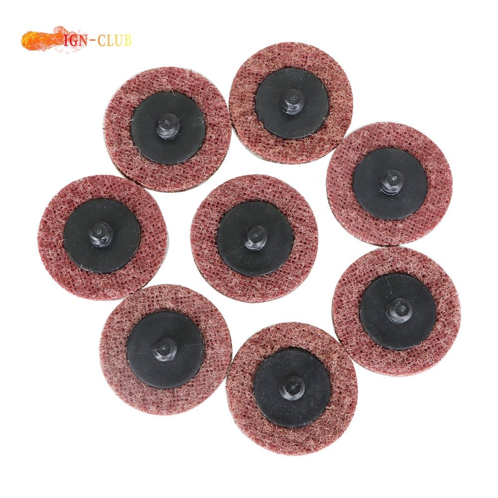 50Pcs × 2" Medium Surface Conditioning Discs Roll Lock Die Grinder Sanding Pads