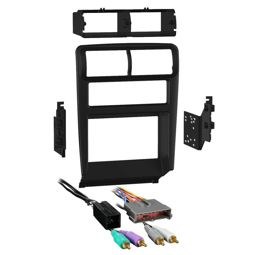 Metra 95-5703B Double DIN Dash Kit + Amplified Harness Combo for Select...