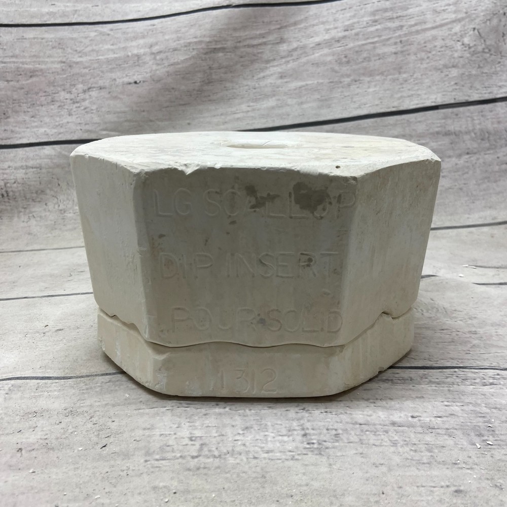 Boothe Mold Ceramic Casting Mold LG Scallop Dip Insert Pour Solid #1312