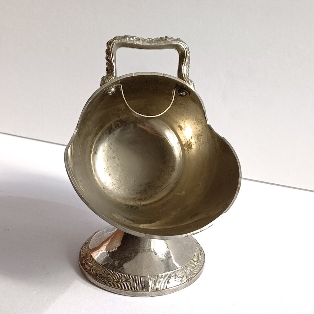 Antique Silverplated Sugar Scuttle No Scoop