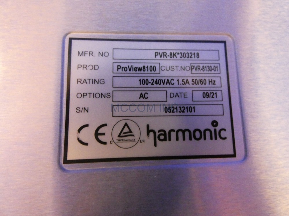 Harmonic ProView 8100 Series Model 8130 Integrated Receiver/ Decoder