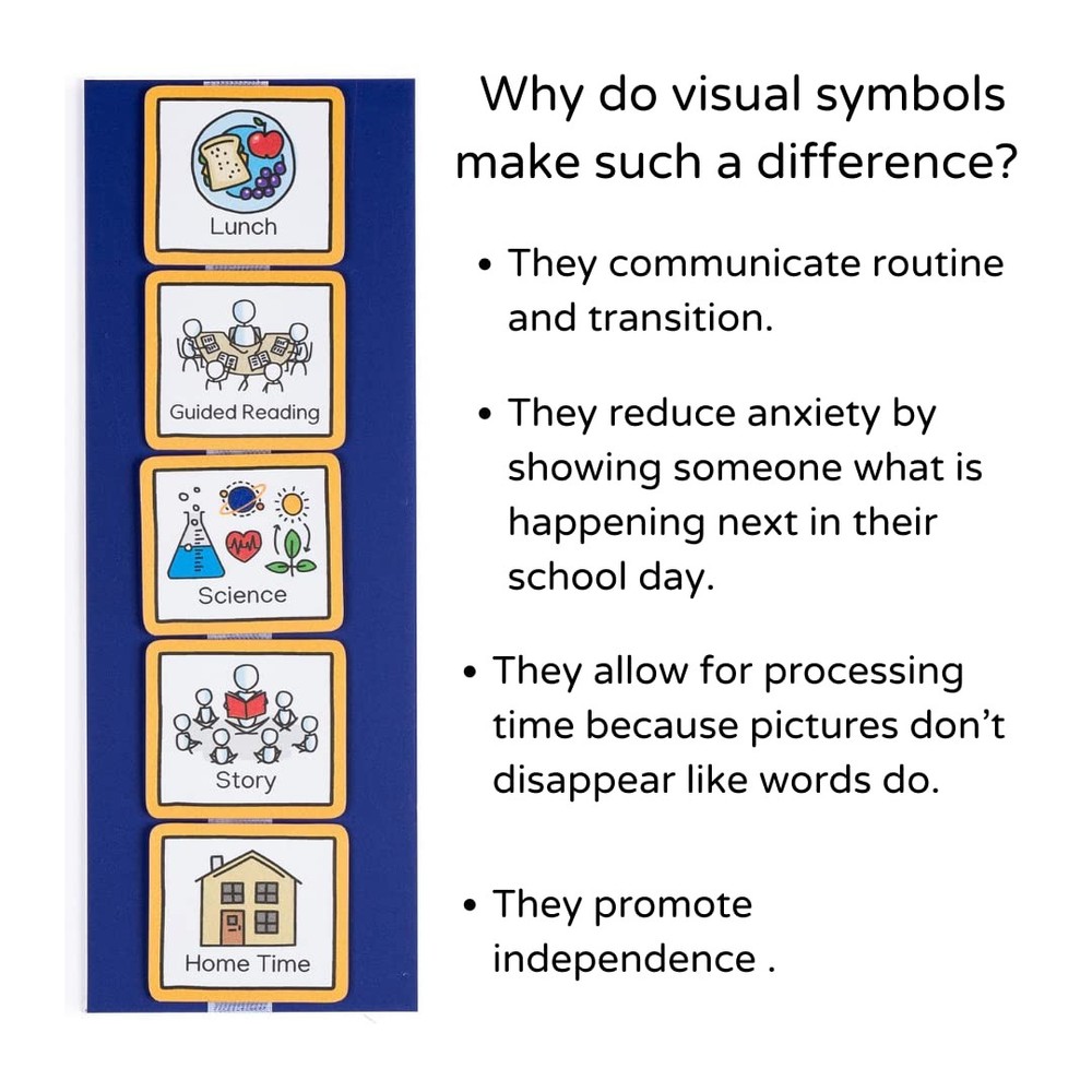 Visual Schedule Routine Chart with pecs Cards to Support communiation for Chi...
