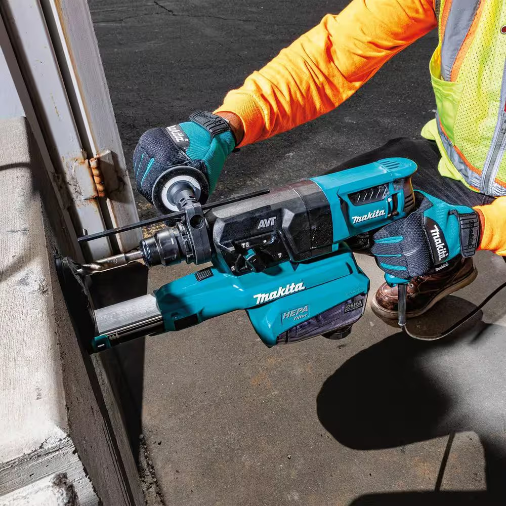 1 In. SDS-PLUS AVT Rotary Hammer, W/Hepa Dust Extractor, 3-Mode, Variable Speed,