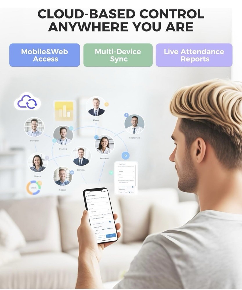 Time Clock Cloud-Based, TC5 Face Recognition iOS Android App No Monthly Fee 2865