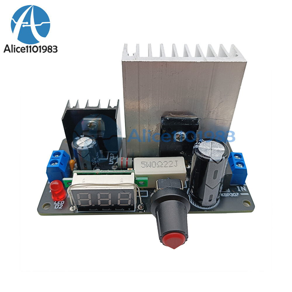 AC-DC LM317 Power Supply Regulator Module Adjustable Voltage with Volt Display