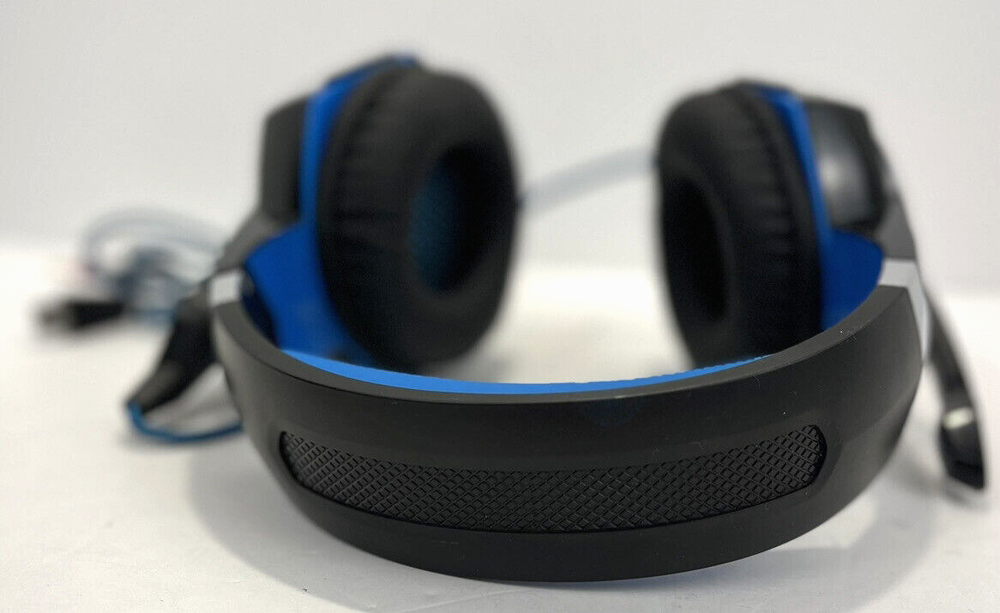 Kotion Each G2000 Black Blue Adjustable Wired USB Over Ear Gaming Headset