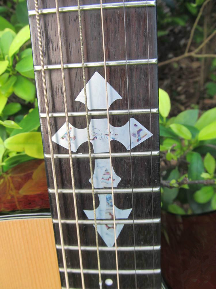 Guitar Inlay Stickers Cross Pattern Decals