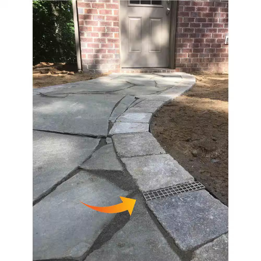 Universal Retaining Wall Block Drain Black