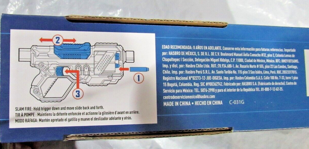 Hasbro Nerf Elite 2.0 Commander RD-6 With 6 Dart Rotating Drum Includes 12 Darts