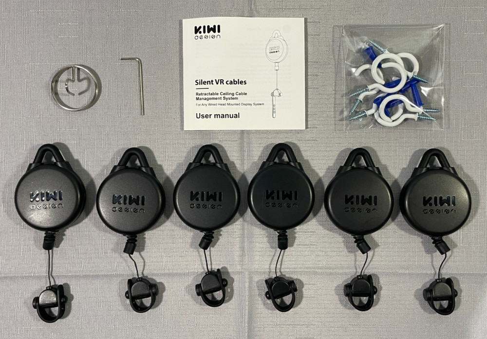 KIWI Design Silent VR Cable Management System Retractable Ceiling Pulley Kit