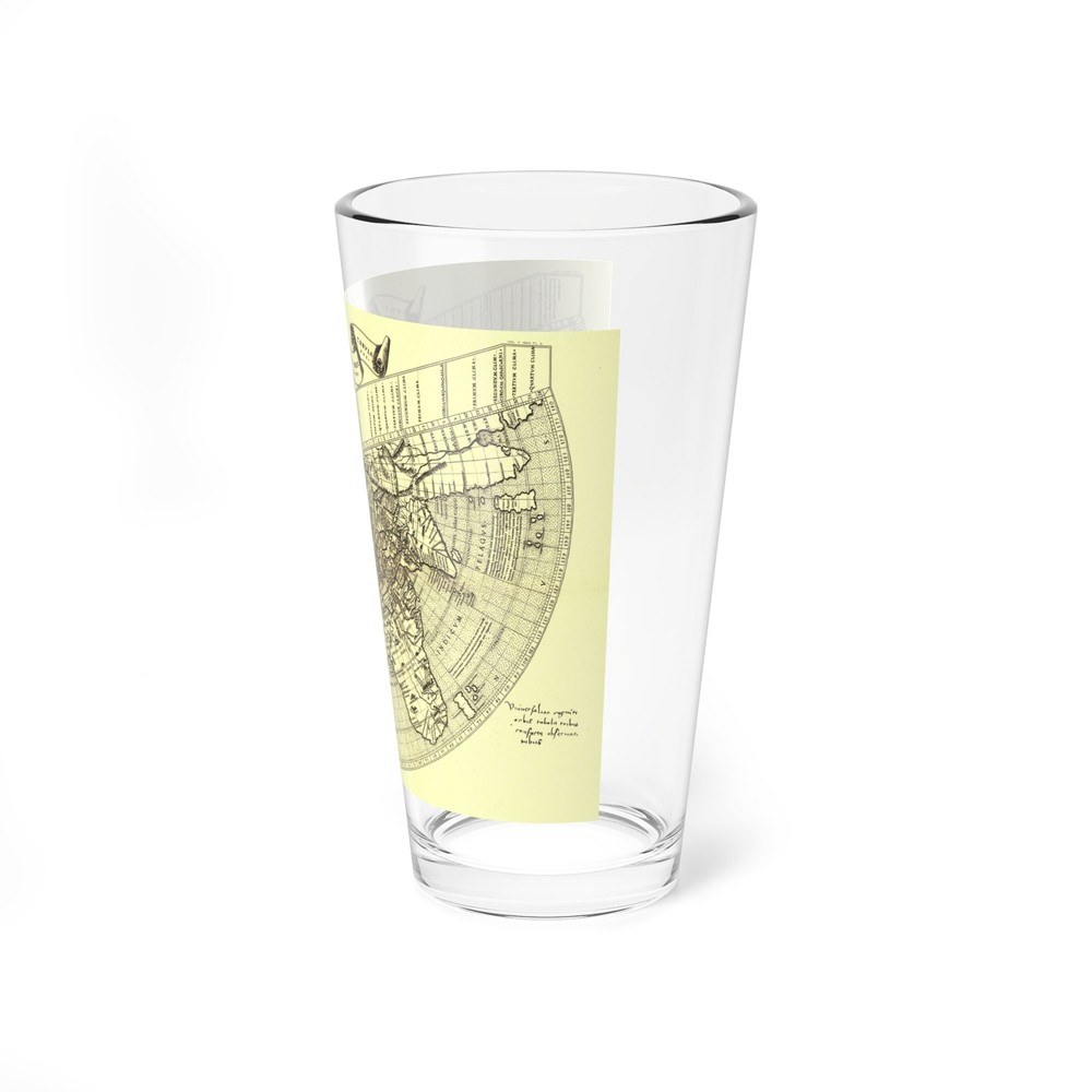 World Map - Ruysch (1508) (Map) Pint Glass 16oz