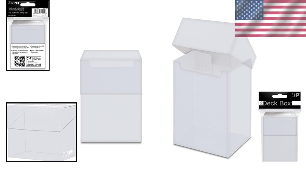 Compact Ultra PRO Deck Box for 80 Cards - Lightweight & Durable Storage Solution