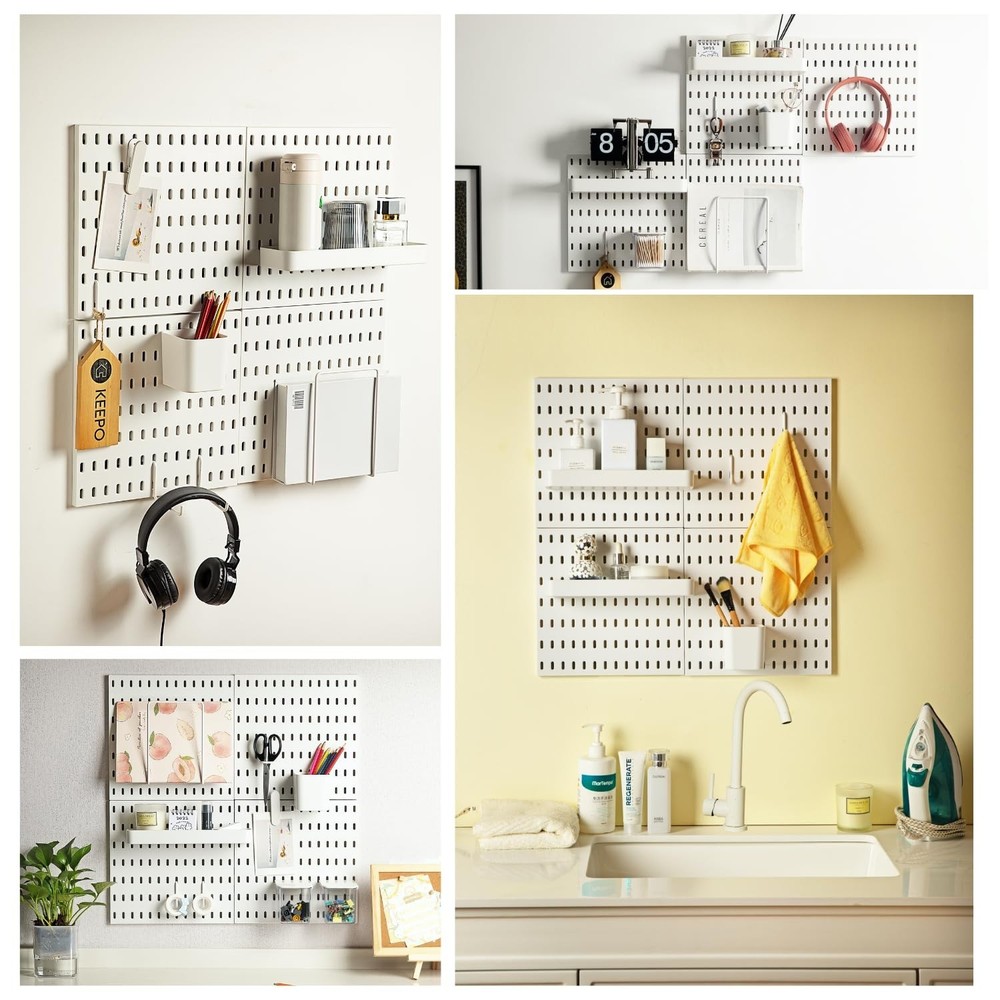Keepo Pegboard Accessories, Peg Board Accessory Kit for Wall Organizer, Conta...