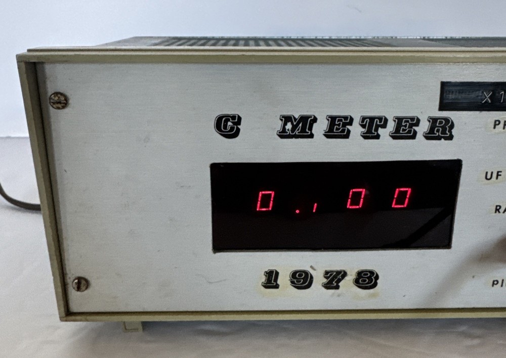 C Meter Capacitance Meter 1978 Digital Display Steve Sink Powers On Untested