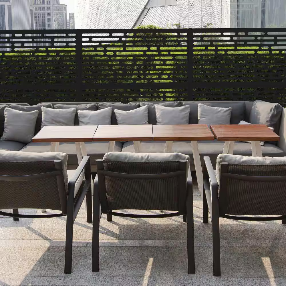 3 Ft. X 6 Ft. Optic Black Polypropylene Decorative Screen Panel