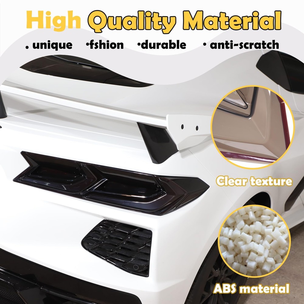Car Tail lights Cover Compatible with Corvette C8 Stingray Z06 E full coverage