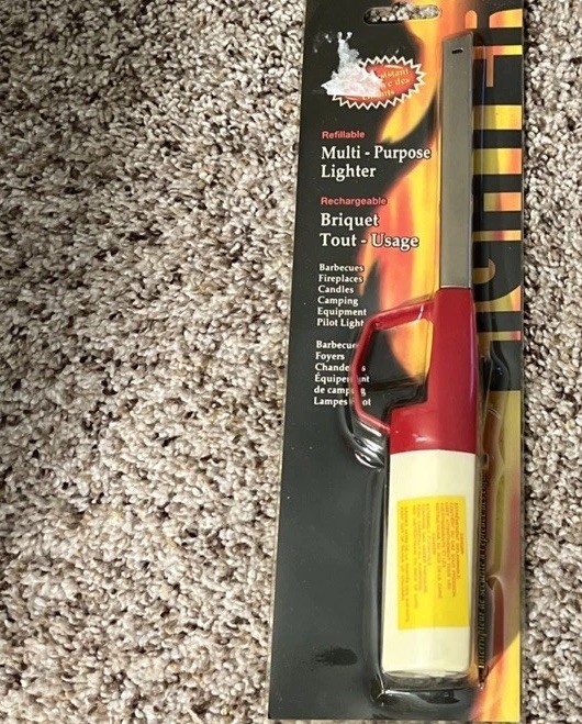 Vintage 19??Multi-Purpose Stick Lighter Long Reach Red