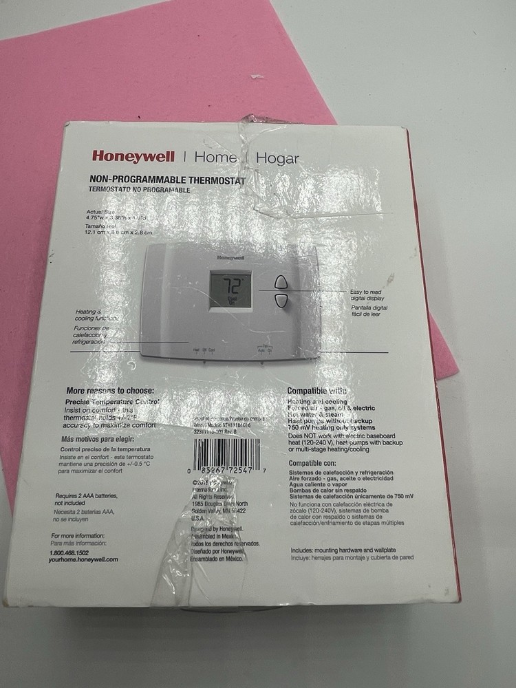 Honeywell RTH111B Digital Non-Programmable Thermostat - White