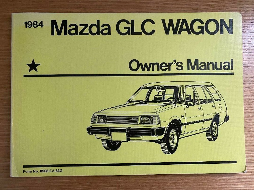 MAZDA GLC WAGON OWNERS MANUAL 1984 ORIGINAL HANDBOOK