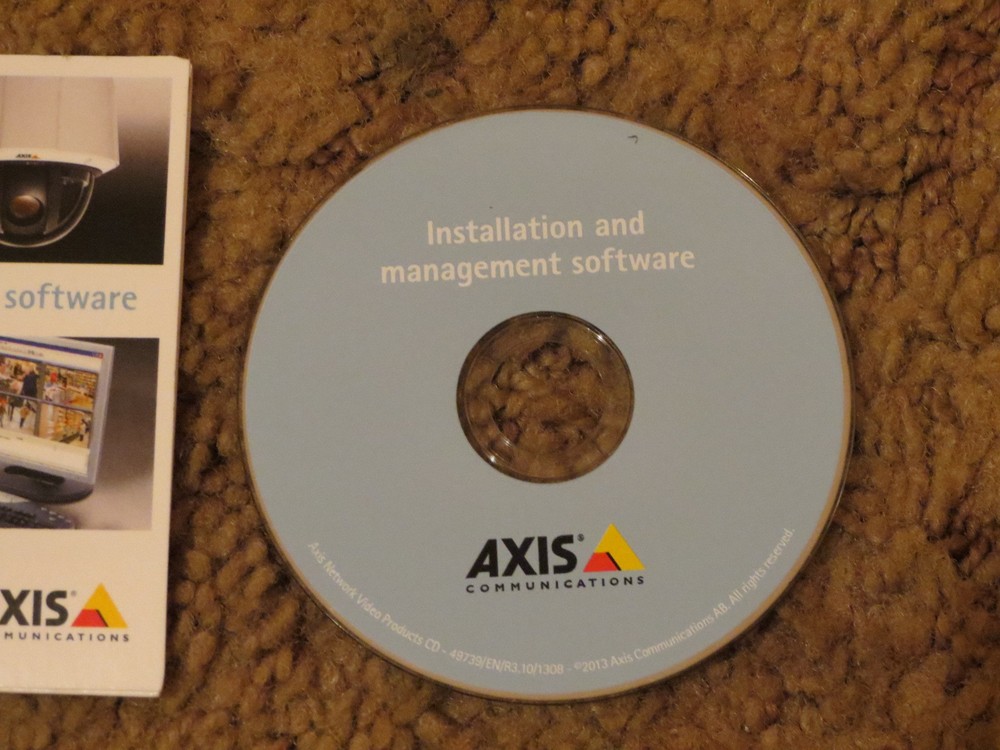 AXIS Installation and management software cd-rom