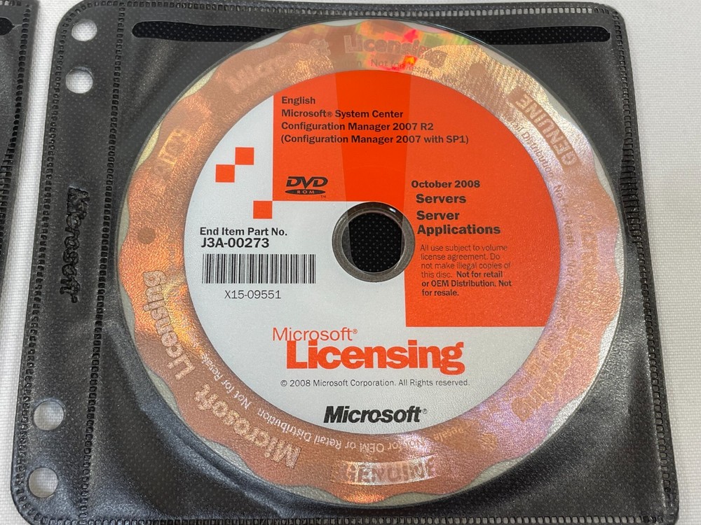 Microsoft System Center Configuration Manager 2007 R2 Windows DVD October 2008