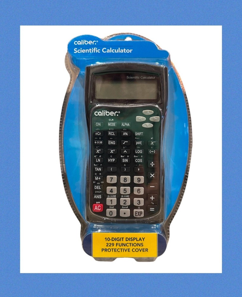CVS Scientific Calculator Caliber  10 Digit LCD Display 240 Functions